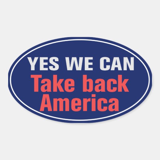 Neem Amerika terug Sticker (Voorkant)