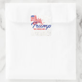 NEEM AMERIKA TERUG Trump Tekst Vierkante Sticker (Tas)