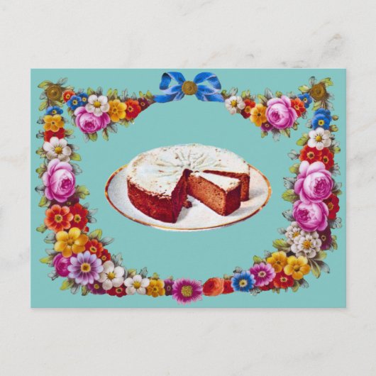 Neem de Cake. Dank u Feestdagenkaart (Voorkant)