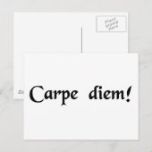 Neem de dag in beslag. briefkaart (Voorkant / Achterkant)