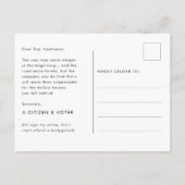 Neem de High Road Slate Blue voor het Congres Briefkaart (Achterkant)