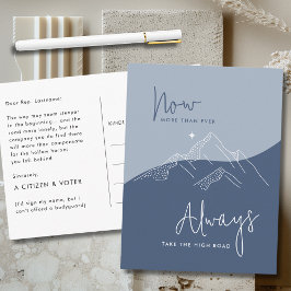 Neem de High Road Slate Blue voor het Congres Briefkaart