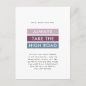 Neem de High Road Typography voor het Congres Briefkaart (Voorkant)