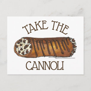 Neem de Italiaanse chocolade-chocolade van Cannoli Briefkaart