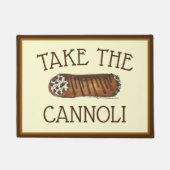 Neem de Italiaanse chocolade-chocolade van Cannoli Deurmat (Voorkant)