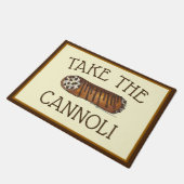 Neem de Italiaanse chocolade-chocolade van Cannoli Deurmat (Schuin)