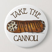 Neem de Italiaanse chocolade-chocolade van Cannoli Ronde Button 4,0 Cm (Voorkant)