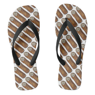 Neem de Italiaanse chocolade-chocolade van Cannoli Teenslippers