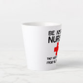 NEEM DE NEUS OM DE DOKERS TE HOUDEN LATTE MOK (Voorkant)