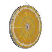 Neem de Oranje Slice Challenge Dartbord (Voorkant Links)