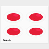 Neem de RED pill Oval Sticker (Vel)