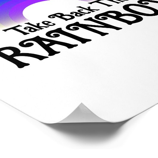 Neem de regenboog terug poster (Hoek)