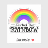 Neem de regenboog terug sticker (Vel)
