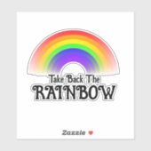 Neem de regenboog terug sticker (Vel)