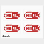 Neem de Shred Pill Rechthoekige Sticker (Vel)