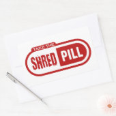 Neem de Shred Pill Rechthoekige Sticker (Envelop)