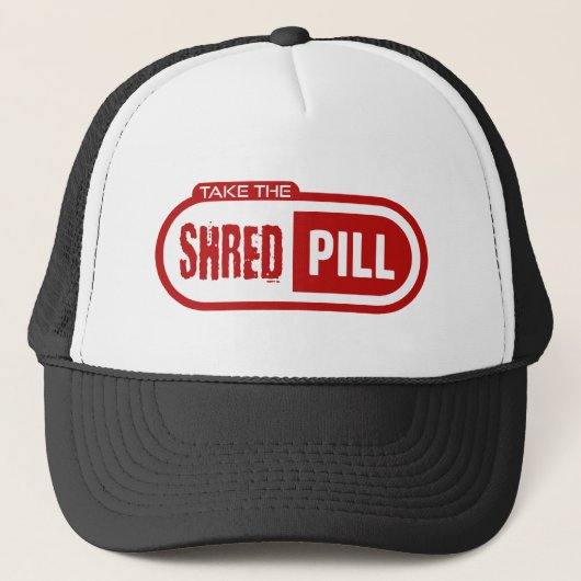 Neem de Shred Pill Trucker Pet (Voorkant)