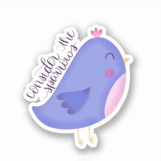 Neem de Sparrows-Sticker Sticker (Voorkant)