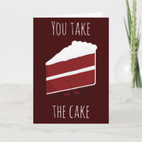 Neem de taart Red Velvet Dessert Dank u