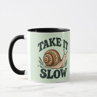 Neem de Tijd - Whimsical Woodland Slak Cute Mok