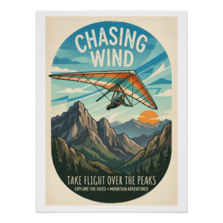 Neem de vlucht over de toppen perfect poster