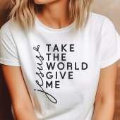 Neem de wereld, geef me Jezus Tri-Blend Shirt