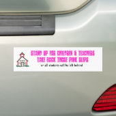 Neem die roze slipjes terug bumpersticker (Op auto)