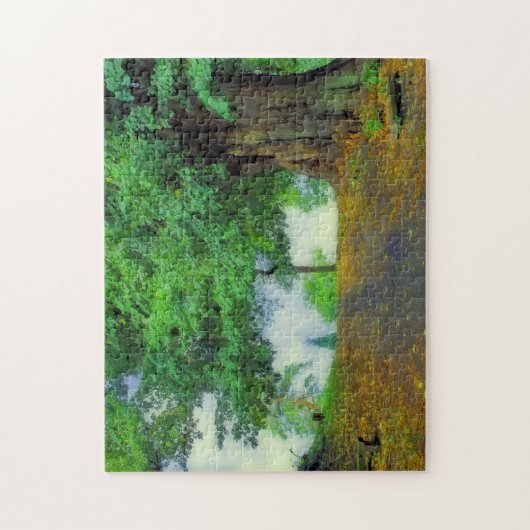 Neem diep adem! Kantelend landschap Legpuzzel (Verticaal)