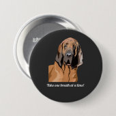 Neem één adem tegelijk in ronde button 7,6 cm (Voorkant /achterkant)