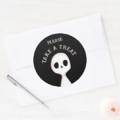 Neem een behandeling ronde sticker (Envelop)