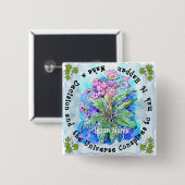 Neem een beslissing vierkante button 5,1 cm (Voorkant /achterkant)