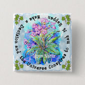 Neem een beslissing vierkante button 5,1 cm (Voorkant)