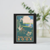 Neem een boek mee briefkaart (Staand voorkant)
