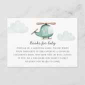 Neem een boek mee voor Baby shower aanvraag | Heli Informatiekaartje (Voorkant)