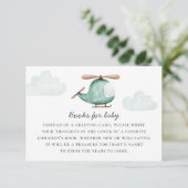 Neem een boek mee voor Baby shower aanvraag | Heli Informatiekaartje (Staand voorkant)
