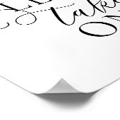 Neem een, bruiloft repetitie diner gunsten poster (Hoek)