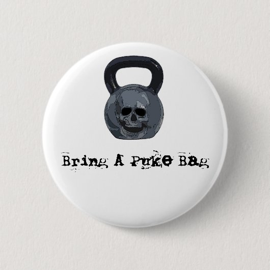 Neem een Button met Puke Bag (Voorkant)