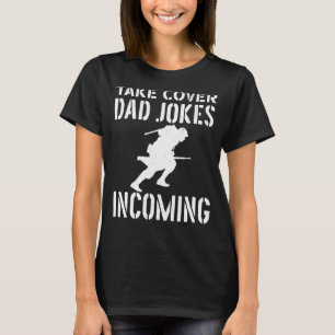 Neem een dekmantel voor papa die de inkomende mili t-shirt