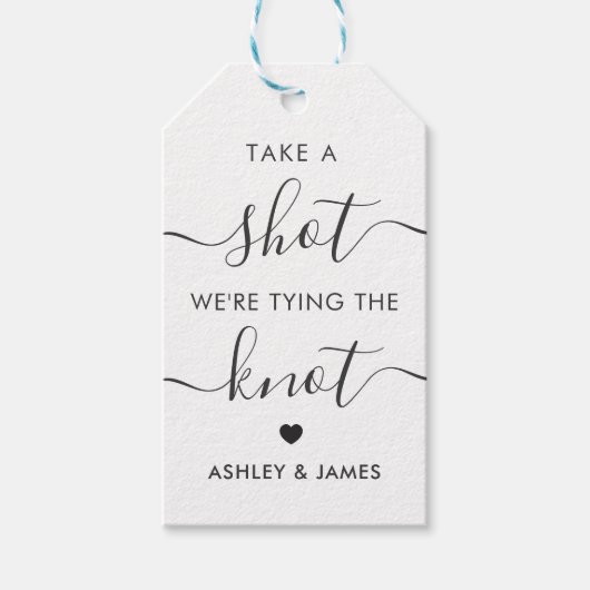 Neem een foto van de Knot Wedding... Cadeaulabel (Voorkant)