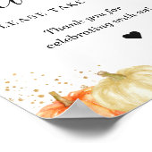 Neem één gouden glitter-herfst. poster (Hoek)