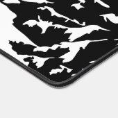 Neem een Hike quote monochrome berglandschap Bureaumat (Hoek)