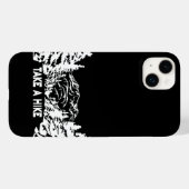Neem een Hike quote monochrome berglandschap Case-Mate iPhone Case (Achterkant (horizontaal))
