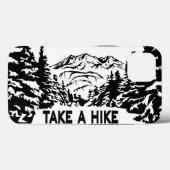 Neem een Hike quote monochrome berglandschap Case-Mate iPhone Case (Achterkant (horizontaal))