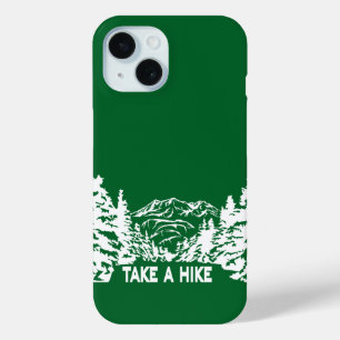 Neem een Hike quote monochrome berglandschap