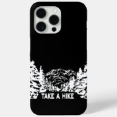 Neem een Hike quote monochrome berglandschap Case-Mate iPhone Case (Achterkant)