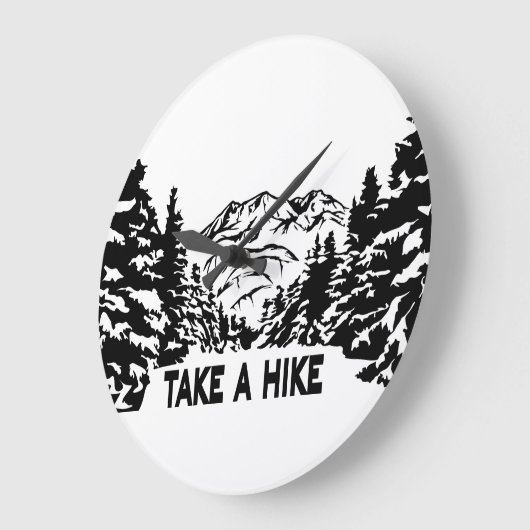 Neem een Hike quote monochrome berglandschap Grote Klok (Hoek)