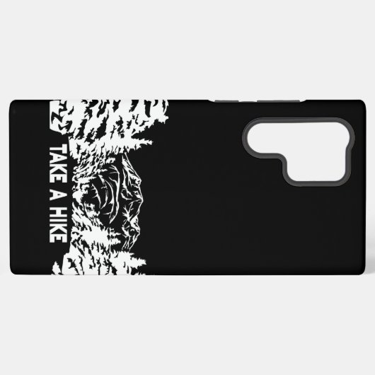 Neem een Hike quote monochrome berglandschap Samsung Galaxy Hoesje (Achterkant horizontaal)