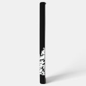 Neem een Hike quote monochrome berglandschap Samsung Galaxy Hoesje (Linkerkant)