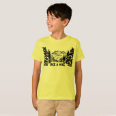 Neem een Hike quote monochrome berglandschap T-shirt (Voorkant volledig)
