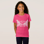 Neem een Hike quote monochrome berglandschap T-shirt (Voorkant volledig)